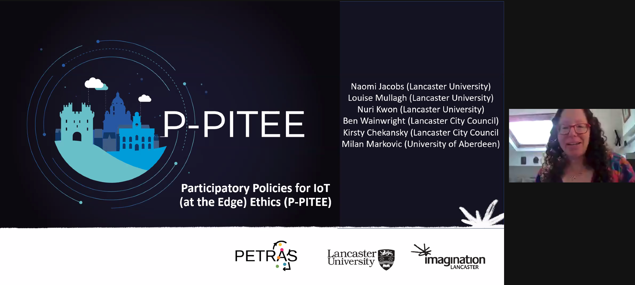 screenshot of P-PITEE presentation